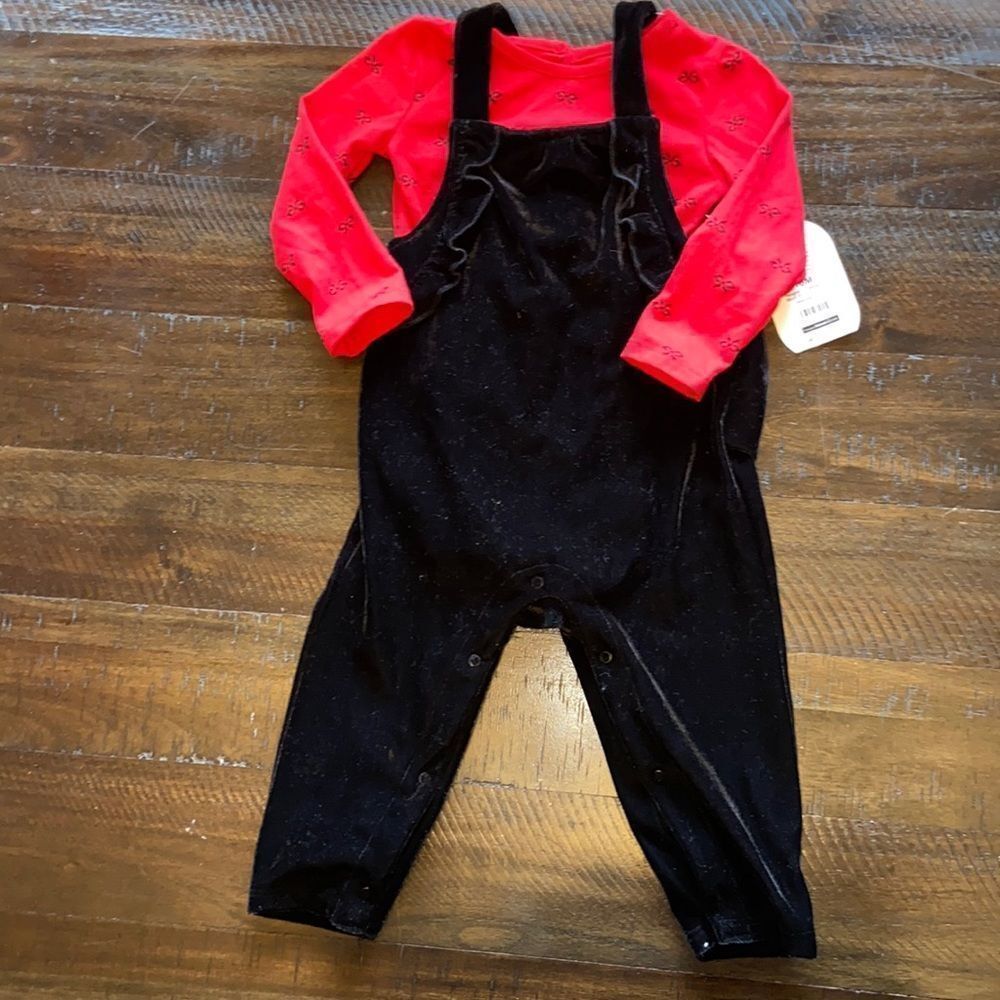 Velour overall set